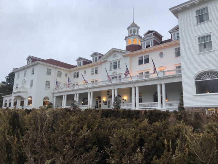 The haunted Stanley Hotel stands tall in Estes Park.