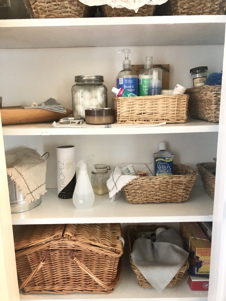 Organization is in full swing with a freshly organized closet.