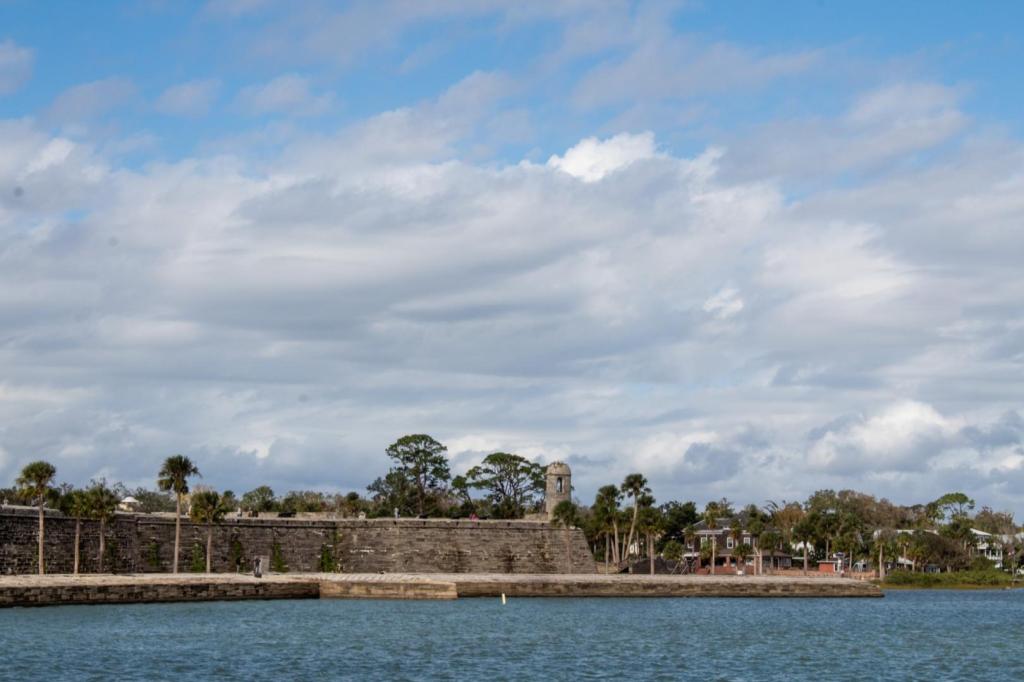 A national monument appears off the coast of Florida.