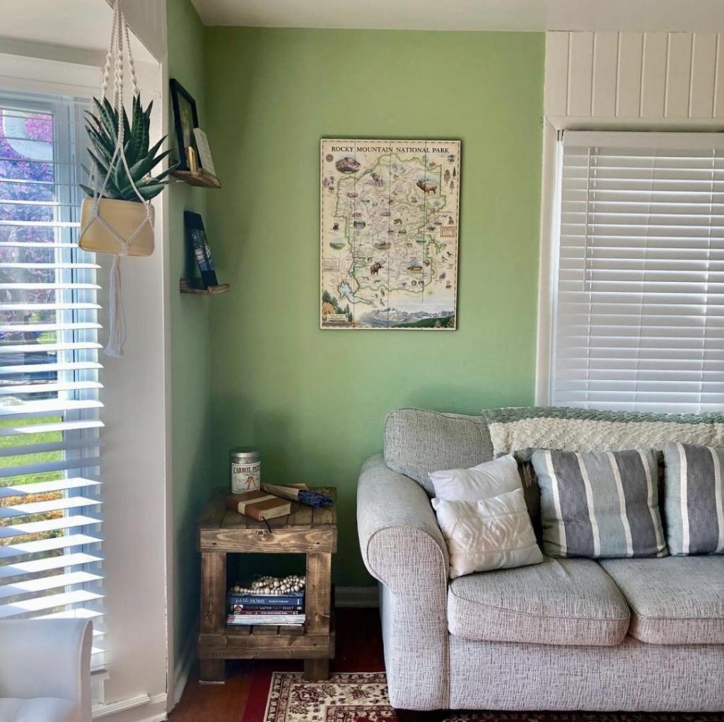 A summer afternoon shows bright colors in a beautifully decorated cottage.