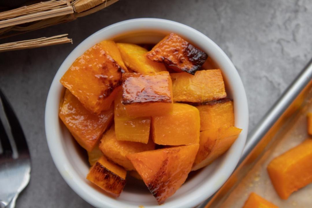Squash is served and ready to eat.