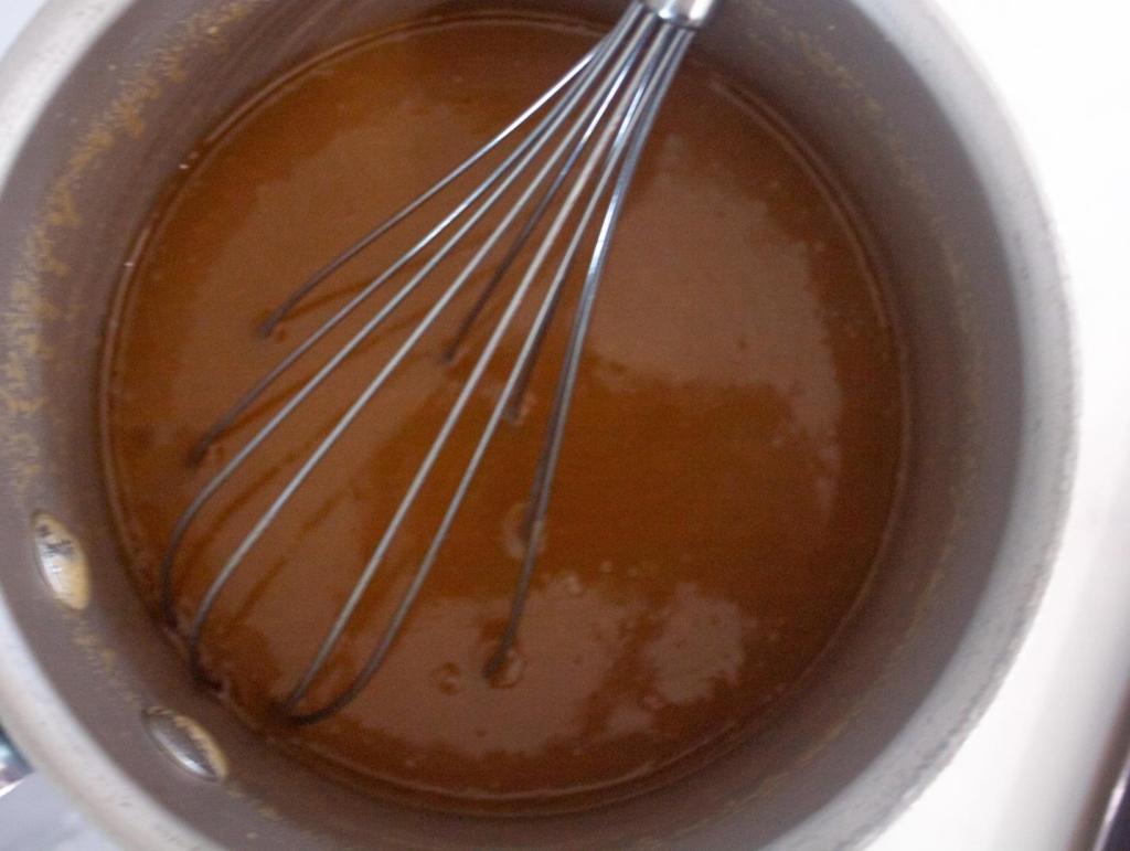 Butterscotch has vanilla and salt whisked into it last.