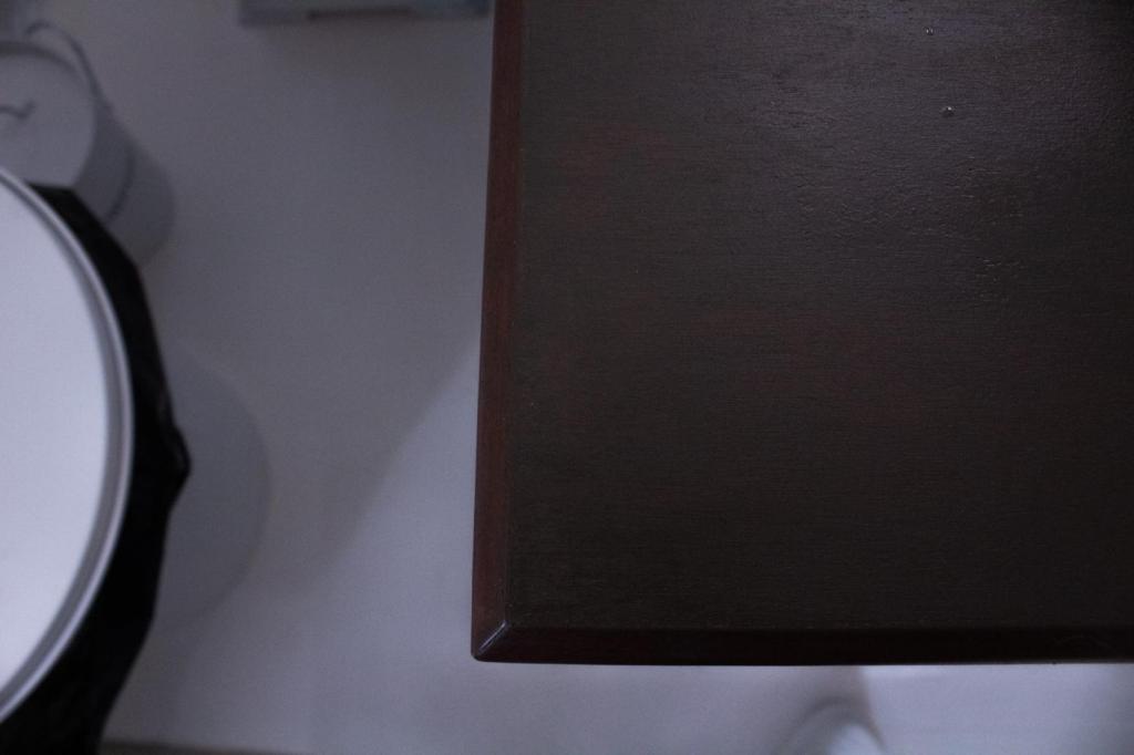 A table has just been refinished.