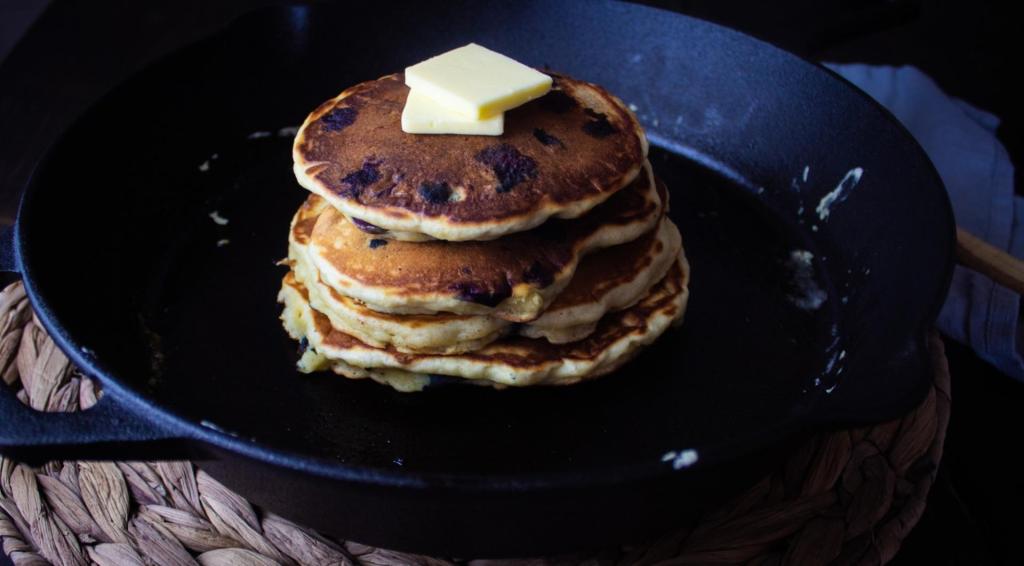 Pancakes are served.