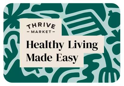 A Thrive Market e-gift card is shown.