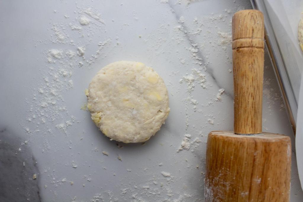 Disks are made from biscuit dough.