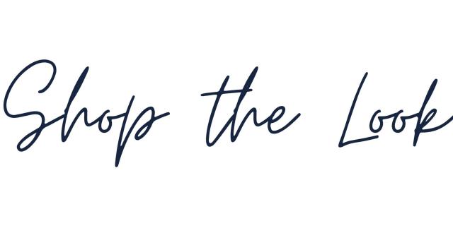 a graphic reads "shop the look"